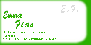 emma fias business card